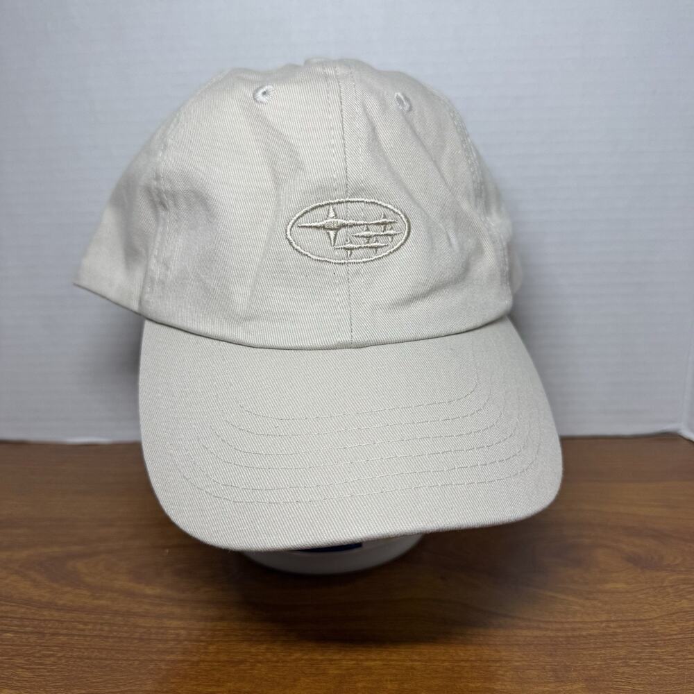 Subaru Hat Cap Tan Embroidered Logo Car Automobile Dealership New Adjustable